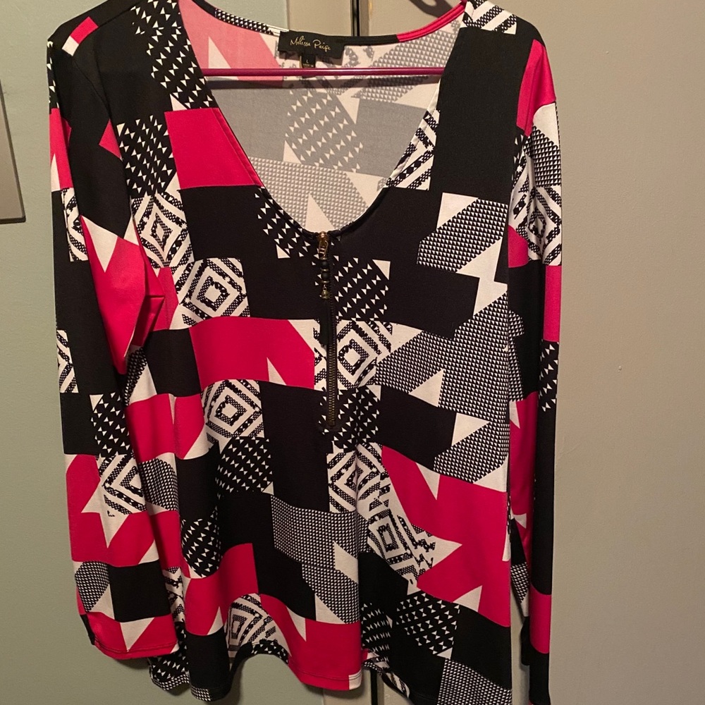 Dress half zip top